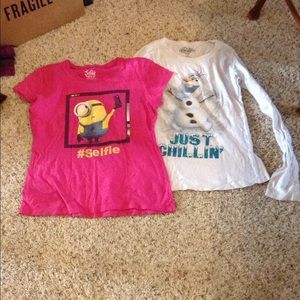 2 movie character shirts